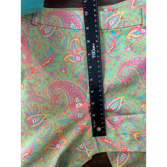 Lauren Ralph Lauren Women's Paisley Pants Size 12 Trousers Bright Spring Easter - Picture 11 of 16